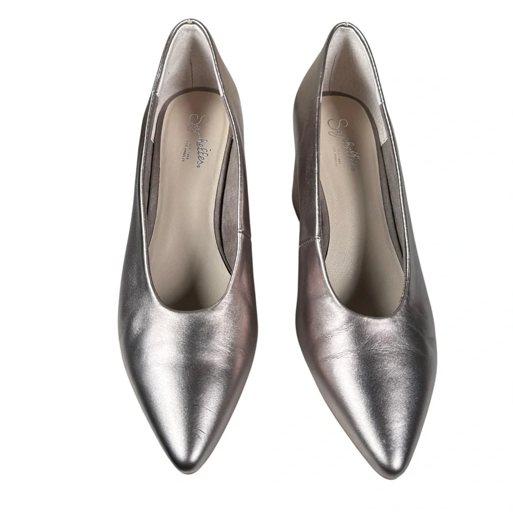 SEYCHELLES Metallic Leather Rehearse Dress Pumps - Picture 4 of 10
